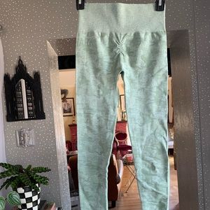 New Green camo camouflage gym shark gymshark high waisted leggings workout